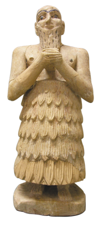 40 cm alabastrowa figurka z Marii datowana na 2400 p.n.e. Photo By National Museum of Damascus/Sophie Cluzan